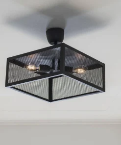 GRID Plafond 35cm Svart