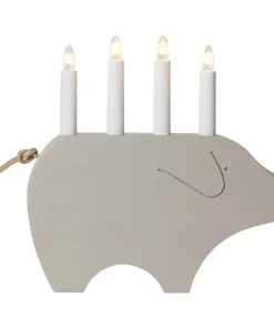 GRY Ljusstake 4L 28,5cm Beige