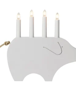 GRY Ljusstake 4L 28,5cm Vit