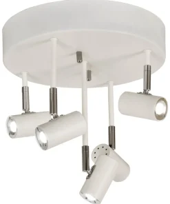 GUSTO Takspot LED Rak 5L Dimbar 30cm Vit/Krom