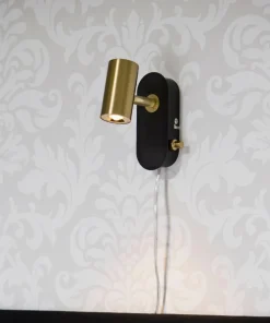 GUSTO Väggspot LED 14cm Svart