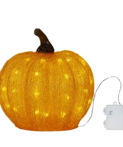 HARVY DekorationsPumpa Batteri 25cm Orange