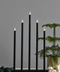 HOLY Ljusstake 64cm Svart