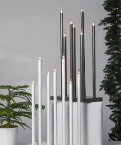 HOLY Träljusstake Set 66cm Vit