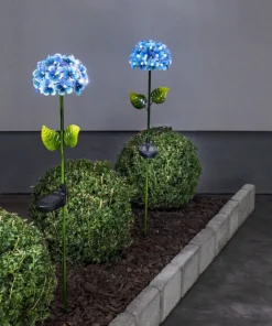 HORTENSIA Solcellspinne 77cm Blå
