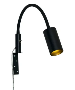HUGIN Sänglampa 30cm Svart