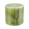 JADE Silkesmatt Bordsljus Äkta Ädelsten 8x8cm Grön