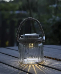 JAMJAR Solcells-Lykta 11,5cm Transparent