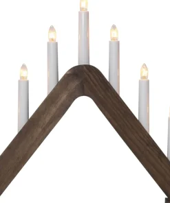 JARVE Ljusstake 7L 41cm Brunbetsad