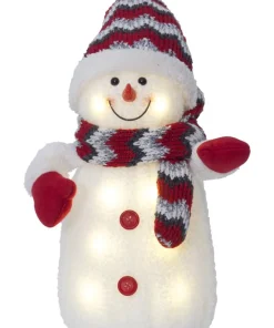 JOYLIGHT Tomte Dekoration 38cm Röd/Vit