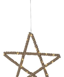JUTTA Dekorationsstjärna Batteri 40LED 30cm Beige