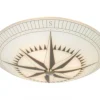 KOMPASS Plafond 42cm Vit/Svart
