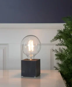 KUB Lampfot E27 9cm Svart
