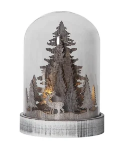 KUPOL Lykta 12,5cm LED Brun