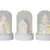 Kupol Lykta 3-pack 8,5cm Vit
