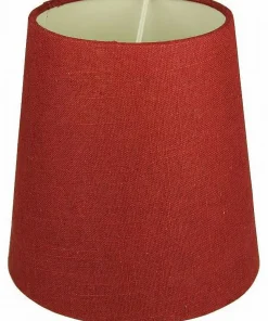 LAMPSKÄRM Linne 17cm Vinröd