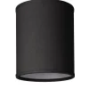 LAMPSKÄRM Linne Klotfäste Svart 15cm
