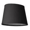 LAMPSKÄRM Linne Ringfäste Oval Svart 20cm
