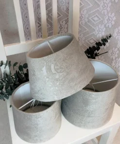 LAMPSKÄRM Sammet 20/17cm Grå