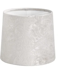 LAMPSKÄRM Sammet 16/14cm Grå