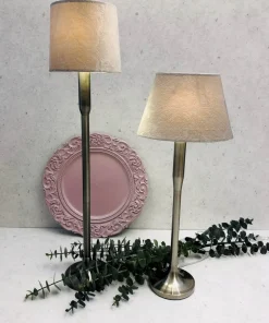 LAMPSKÄRM Sammet 16/14cm Grå