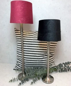 LAMPSKÄRM Sammet 20/17cm Vinröd