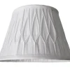 LAMPSKÄRM Veckad Ringfäste Vit 25cm