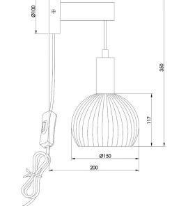 LAPPONIA Vägglampa 15cm Vit