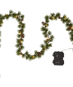 LARIX Girland Batteri 140cm 20LED Grön
