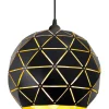 LATTICE Taklampa Rund 30cm Svart