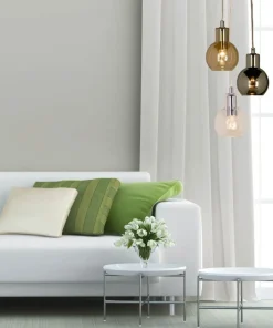 LEAH Fönsterlampa 13cm Rökgrå