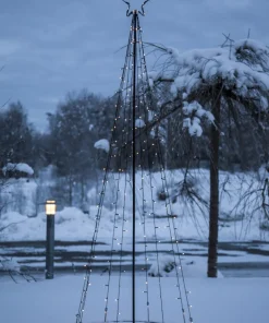 LIGHT TREE Utomhusdekoration 75cm 170LED IP44 Svart