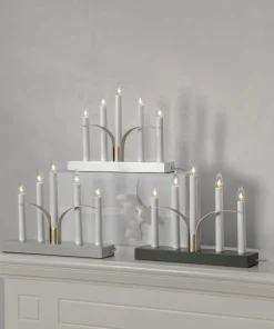 LILJA Ljusstake 5L 30cm Grå