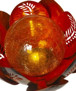 LILLY Solcellsdekoration 24cm Amber