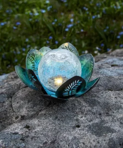 LILLY Solcellsdekoration 24cm Silver