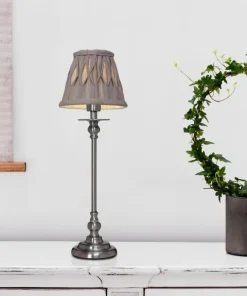 LINNE VECKAD Lampskärm 8/14cm Grå