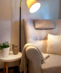 LJUSDAL Golvlampa 1L 140cm Svart/Matt Mässing