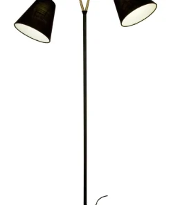 LJUSDAL Golvlampa 2L 140cm Svart/Matt Mässing