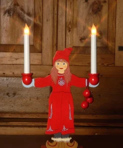Ljusstake Sundborn Flicka