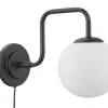 LONDON Vägglampa 21cm Svart