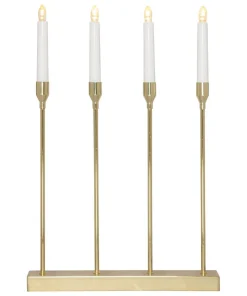 LOTTIE Ljusstake Batteri 4L 48cm Mässing