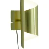 LUCILE Vägglampa 27cm Matt Mässing/Vit