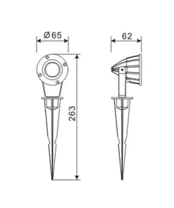 LUMINUS Allroundspot 10cm 12V Svart IP65