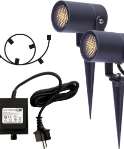 LUNA START Allroundspot 15cm 2-Pack 12V Grå IP65
