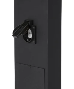 LUTON Stolpbelysning IP44 100cm Svart