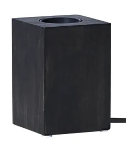 LYS Lampfot E27 10cm Svart