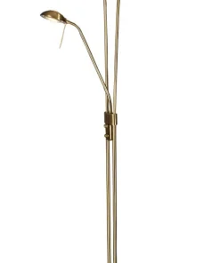 MALAGA Golvlampa Uplight Dimbar 180cm Antik