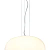 MANET Taklampa 37cm Vit/Krom