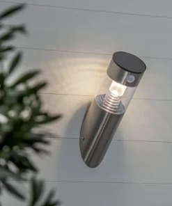 MARBELLA Vägglykta Solcell Sensor 29cm Rostfritt Stål