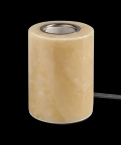 MARBLE Lampfot E27 10,5cm Beige Polerad
